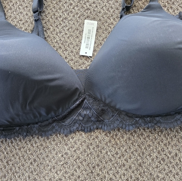 Adore Me Plunge Bra 38DD Black Janey Contour Support Lace Comfort Women … - Picture 5 of 13